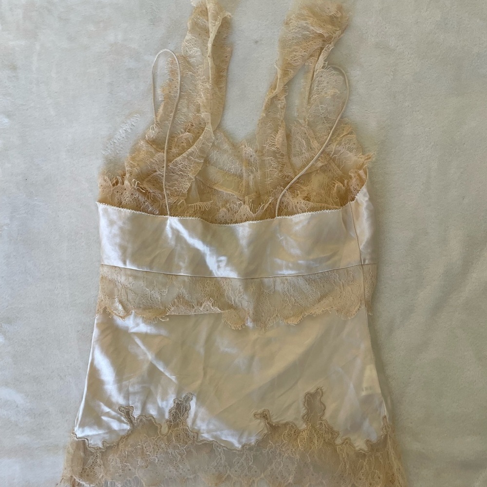 IROO Cream Satin and Lace Chemise - Picture 8 of 12